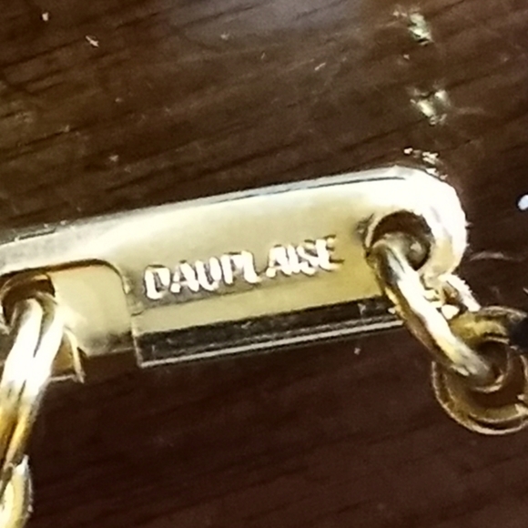 NWT c1960s RARE EARLY DAUPLAISE Vauxhall Glass Triangle Faceted Stone Tassel - Picture 10 of 16